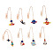 8Pcs 8 Style Planet & Astronaut & Rocket Zinc Alloy Bookmarks, with Enamel Pendants, for DIY Bookmark Making, Mixed Color, 1pc/style
