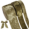 BENECREAT 15 Yards 3 Sizes Olive Drab Velvet Ribbons, Christmas Velvet Ribbons for Gifts Wrapping, Wreath Bow Christmas Crafts Decoration