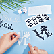 SUPERFINDINGS 6Sheets 6 Style Waterproof PET Decoration Sticker DIY-FH0004-48-3