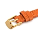 Bracelets de montre texturés en cuir AJEW-K232-01G-06-5