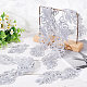Fingerinspire 2m polyester broderie florale garniture DIY-FG0003-80B-5