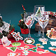 Sunnyclue 102 Stück selbstklebende Kunststoffaufkleber mit Weihnachtsmotiv DIY-SC0021-89-5
