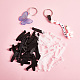 50 pièces clip de sangle de badge connecteur de porte-clés blanc clip de porte-clés en plastique pour porte-carte JX291A-5