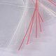 プラスチックジップロックバッグ  再封可能な包装袋  トップシール  セルフシールバッグ  長方形  透明  9x6cm  片側の厚さ：1.2ミル（0.03mm） OPP06-4