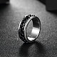Fashionable 316L Titanium Steel Wide Band Rings for Men RJEW-BB07118-10-4