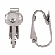 Accessoires de boucles d'oreilles clips à vis en 304 acier inoxydable STAS-G081-63P-5