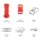 Kits de fabrication de bracelets de corde de corde de parachute de bricolage DIY-LS0003-87-3