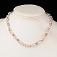 Glass Jewelry Sets: Stretchy Necklaces & Stretchy Bracelets & Earrings SJEW-JS00575-07-4