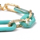 Acrylic & Aluminum Paperclip Chain Bracelets BJEW-SZ0001-002-2
