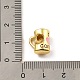 Perlina europea in ottone placcato a cremagliera KK-H456-07G-02-3