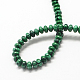 Rondelle Dyed Synthetic Malachite Bead Strands G-Q446-05-2