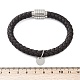 Плетеные браслеты из кожаного шнура из микрофибры BJEW-D304-13P-01-3