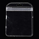 透明なプラスチックジップロックバッグ  再封可能な包装袋  長方形  透明  12x9.5x0.02cm  片側の厚さ: 2.3 ミル (0.06 mm)。 OPP-T002-01E-2