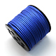 環境に優しいフェイクスエードコード  フェイクレース  グリッターパウダー付き  ブルー  2.7x1.4mm  約100ヤード/ロール（300フィート/ロール） LW-Q003-11-1
