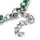 304 Stainless Steel  Rhinestones Link Chain Bracelets STAS-A052-15P-A-3