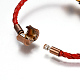 Cordon en cuir pu bracelets de perles de style européen BJEW-L639-09-4
