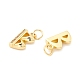 Rack Plating Eco-friendly Brass Micro Pave Clear Cubic Zirconia Charms KK-D072-01G-B-NR-2