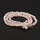 AB Color Plated Frosted Glass Faceted Flat Round Beads Strands EGLA-A033-F4mm-AB02-2