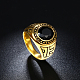 Модные 316л титана стали стеклянные широкая полоса кольца для мужчин RJEW-BB15791-9B-4