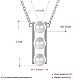 925 Sterling Silver Necklaces NJEW-BB30278-6