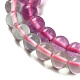 Brins de perles de fluorite naturelle de couleur dégradée G-Z049-A01-01-5