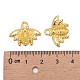 Tibetan Style Golden Alloy Beetle Pendants K08V1012-3