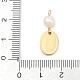 Подвески из натурального пресноводного жемчуга и латуни KK-U062-14G-01-3