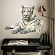 Superdant weißer Tiger-Wandaufkleber DIY-WH0228-899-3
