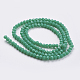 Faceted Solid Color Glass Rondelle Bead Strands GLAA-Q044-4mm-20-5