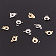 Pandahall 20 Sätze 2 Farben Druckknopf Verschlüsse Verschluss Verschluss Kugel & Sockel Druckknopf für Halskette Armband DIY Handwerk STAS-PH0019-43-2