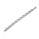 201 Stainless Steel Byzantine Chain Bracelet for Men Women BJEW-S057-70-2