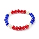 Glass Beads & Non-magnetic Synthetic Hematite Beads Stretch Bracelets BJEW-JB06480-2