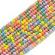 Opaque Glass Beads Strands GLAA-L030-A01-1