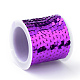 環境に優しいプラスチックスパンコールビーズ  スパンコールビーズ  装飾アクセサリー  フラットラウンド  青紫色  6mm  約5m /ロール PVC-Q092-6mm-12-2