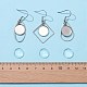 DIY Geometry Dangle Earrings Making Kit DIY-FS0002-82-5