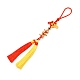 Polyester Tassel & Chinese Knot Pendant AJEW-WH0258-077B-2