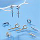 Kit per la creazione di orecchini a goccia con pugnale fai da te unicraftale STAS-UN0036-34-3