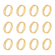 Unicraftale 12 anillo en blanco esmerilado dorado RJEW-UN0002-46G-1