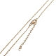 Brass Micro Pave Cubic Zirconia Pendant Necklaces NJEW-H100-01-4