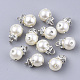 Colgantes de perlas de imitación de plástico abs de alto brillo X-RB-T011-02B-S-1