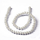 1 Strand Electroplate Opaque Solid Color Crystal Glass Rondelle Beads Strands X-EGLA-F046A-18AB-4