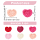 FINGERINSPIRE 18 Pcs Love Heart Crochet Appliques Heart Shaped Cotton Crochet Patches Assorted Colors Heart Handmade Cloth Patch Ornament Accessories for Clothing Repair DIY Sewing Craft Decoration AJEW-FG0002-47-2