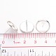 Impostazioni di orecchini in ottone IFIN-Q005-S-NR-3