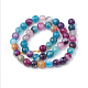 Chapelets de perles en agate à rayures naturelles/agates à bandes G-S281-51L-6mm-2