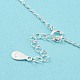925 серебряное ожерелье с подвеской в виде бесконечности для женщин NJEW-C019-01S-4