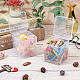 SUPERFINDINGS 8 Pack Plastic Beads Storage Containers Boxes with Lids 6.5x6.7x7.3cm Small Sqaure Plastic Organizer Storage Cases for Beads Jewelry Office Craft CON-WH0074-57-4