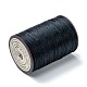 ラウンドワックスポリエステル糸ストリング  マイクロマクラメコード  ツイストコード  革縫い用  ミッドナイトブルー  0.55mm  約131.23ヤード（120m）/ロール YC-D004-02C-055-2