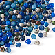 Craftdady 240 Stück 8 Farben gefärbte natürliche Sesam-Jaspis/Kiwi-Jaspis-Unterlegscheibe-Perlen G-CD0001-11-4