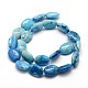 Oval Natural Crazy Agate Beads Strands G-L309-03-3