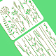 Benecreat 2 pz stencil di fiori di campo DIY-WH0172-1018-4